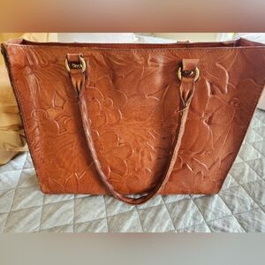 Patricia Nash Zancona Leather Tote, Excellent condition!